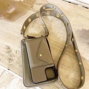 Bandolier phone case and zipper pouch